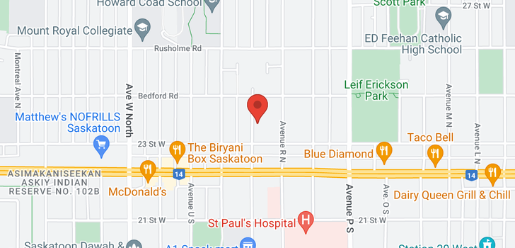 map of 214 X AVE S